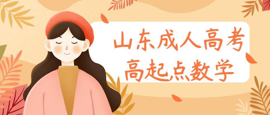 山東成人高考高起點數學