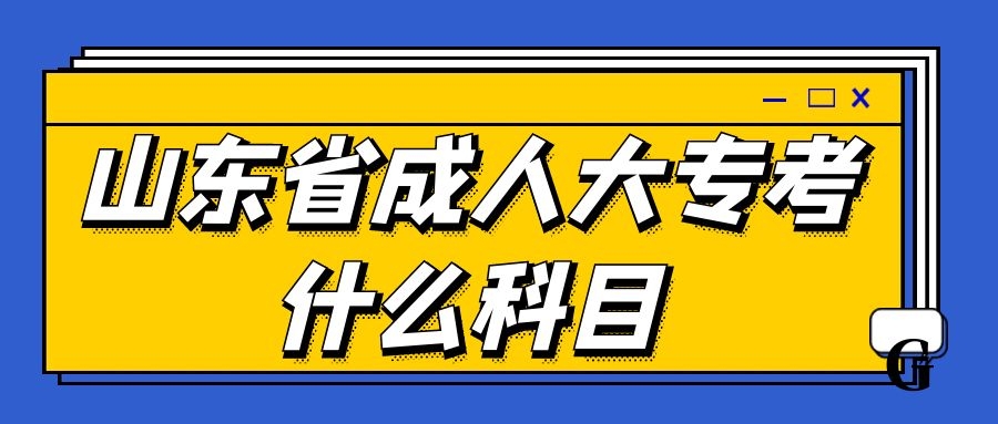 成考考試科目